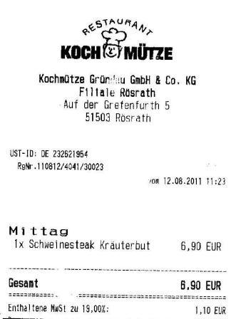 belga Hffner Kochmtze Restaurant